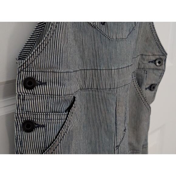 Dovetail Workwear Freshley Overalls Hickory Stripe 4/30 Vintage Finish Utility - Picture 3 of 12